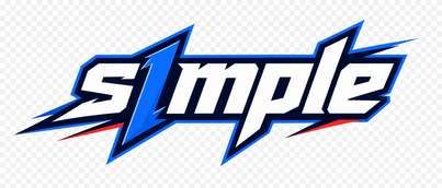 Logo s1mple berwarna hijau